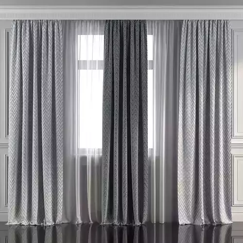 Curtain Set 272 3D model