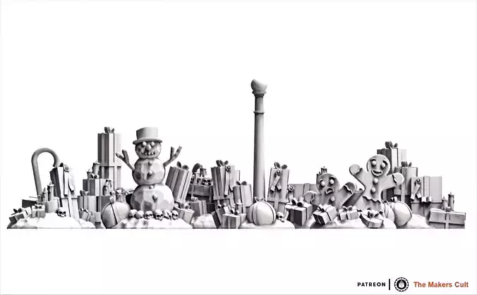 Christmas Scatter Terrain Set Free 3D print model
