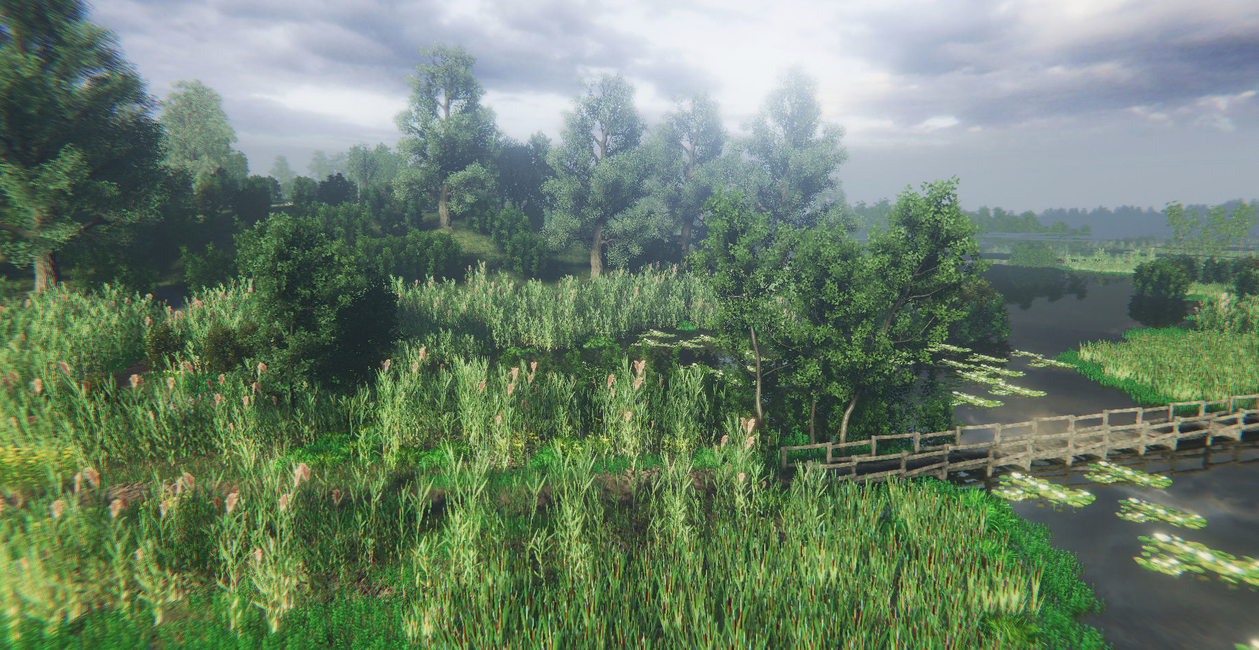 Nature Package - Swamp Forest Environment Unity Low-poly 3D model_14