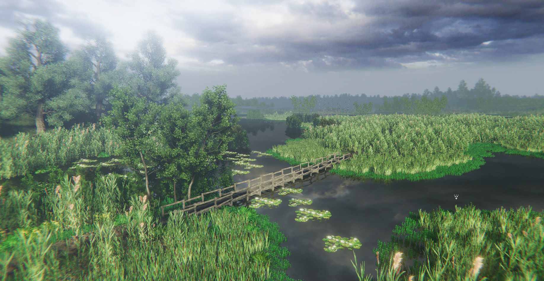 Nature Package - Swamp Forest Environment Unity Low-poly 3D model_4