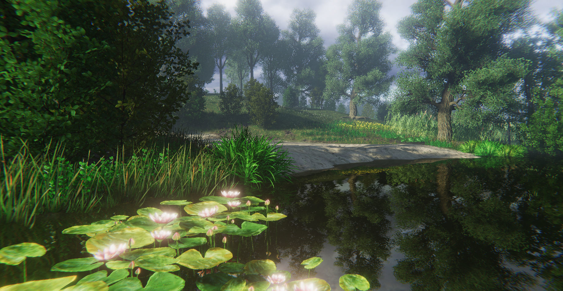 Nature Package - Swamp Forest Environment Unity Low-poly 3D model_2