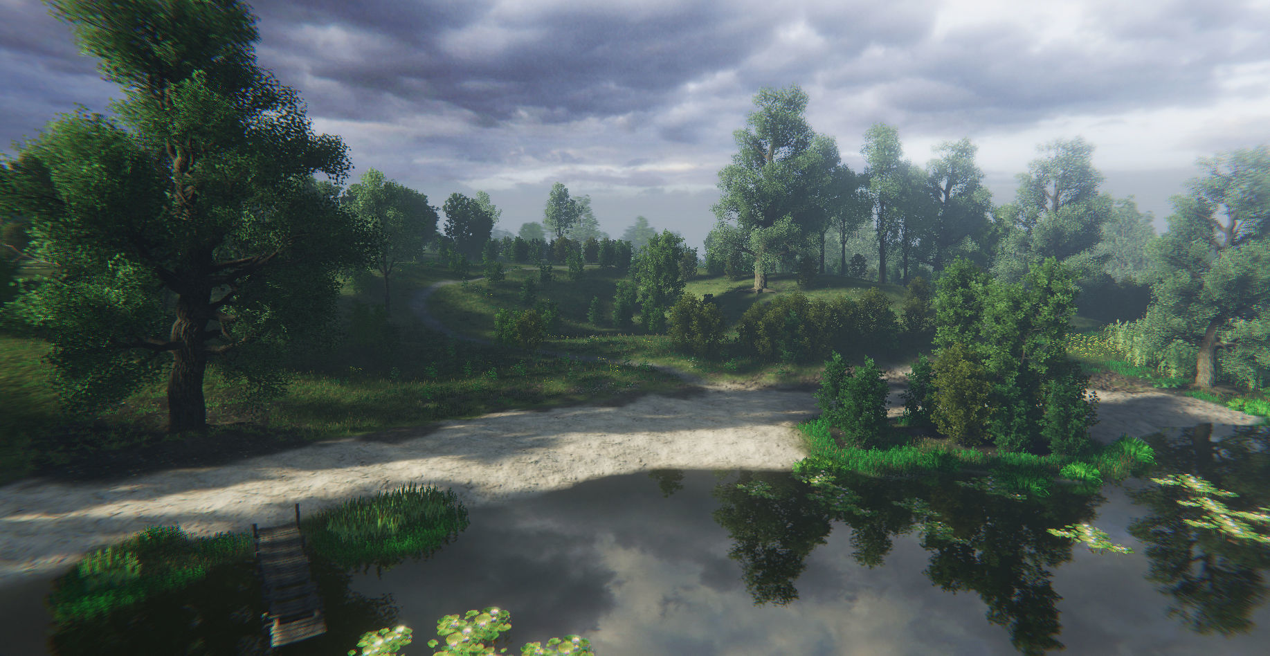 Nature Package - Swamp Forest Environment Unity Low-poly 3D model_5