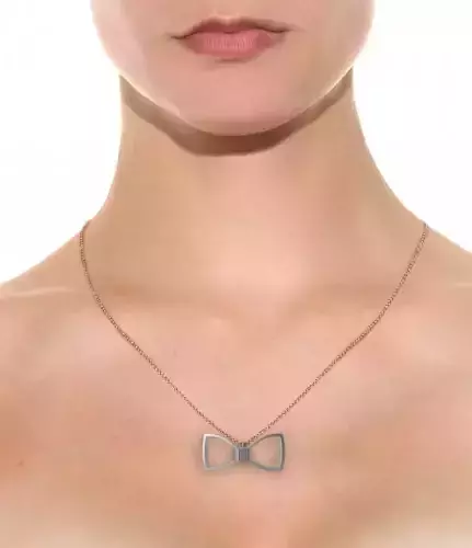 Necklace Simple Bow  3D print model