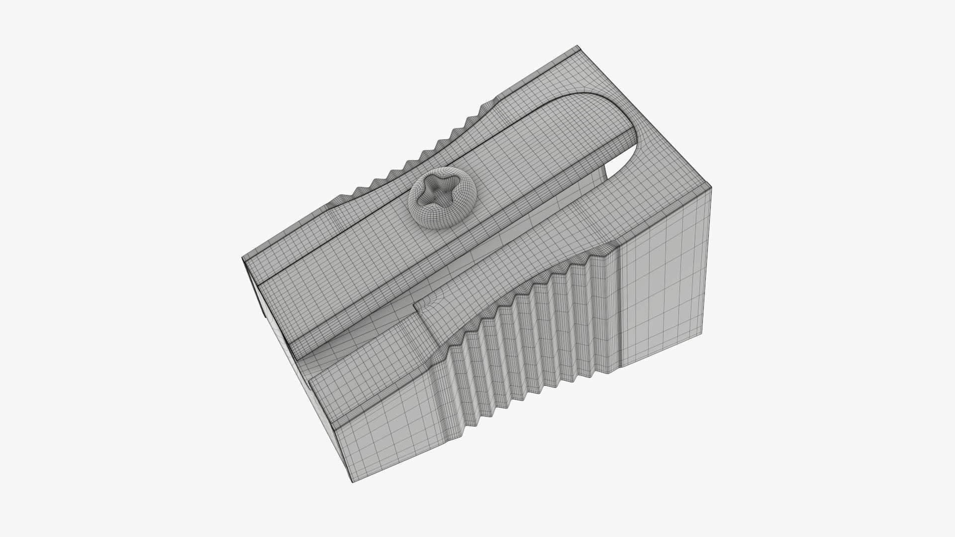 Pencil sharpener metal 3D model_7