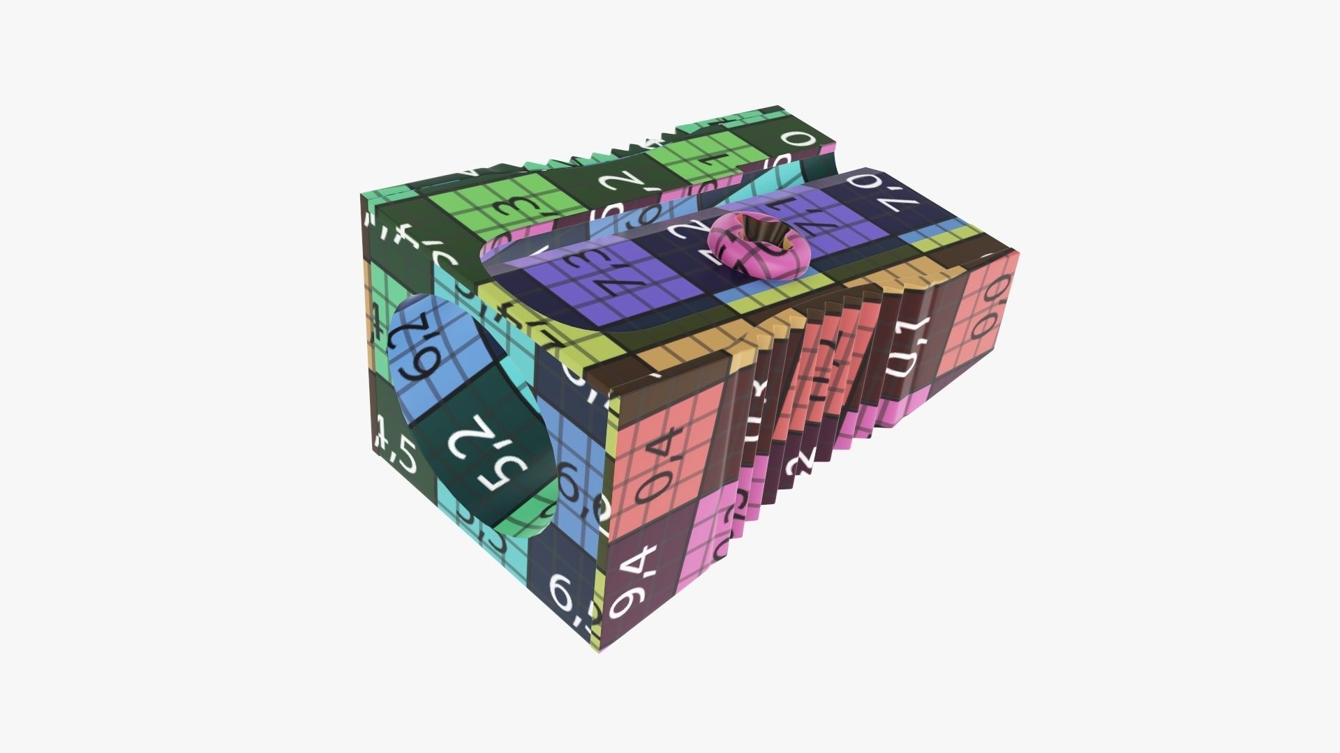 Pencil sharpener metal 3D model_12