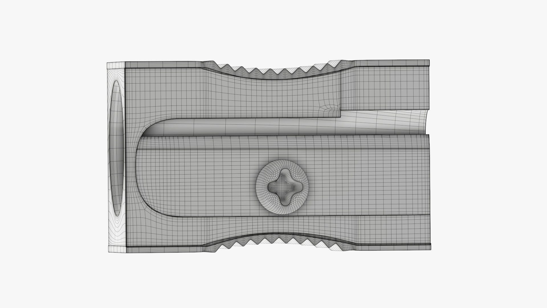 Pencil sharpener metal 3D model_9