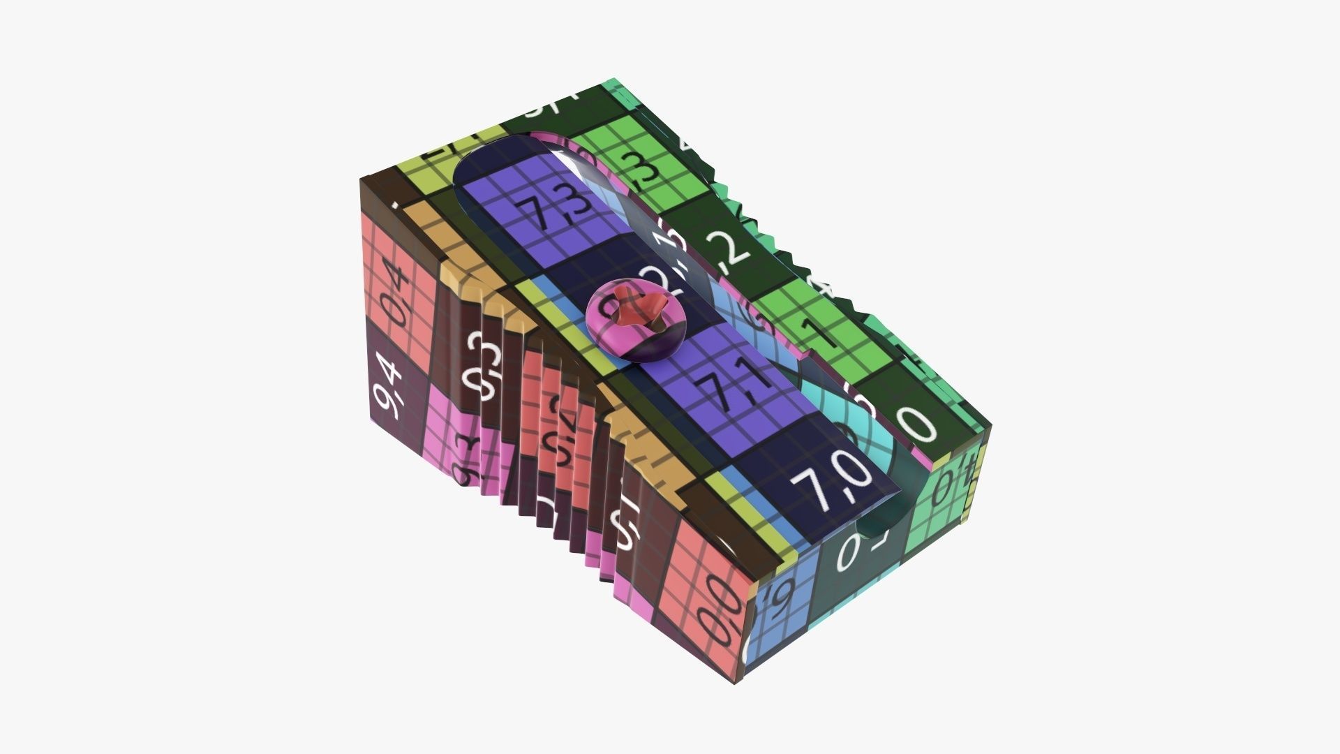 Pencil sharpener metal 3D model_11