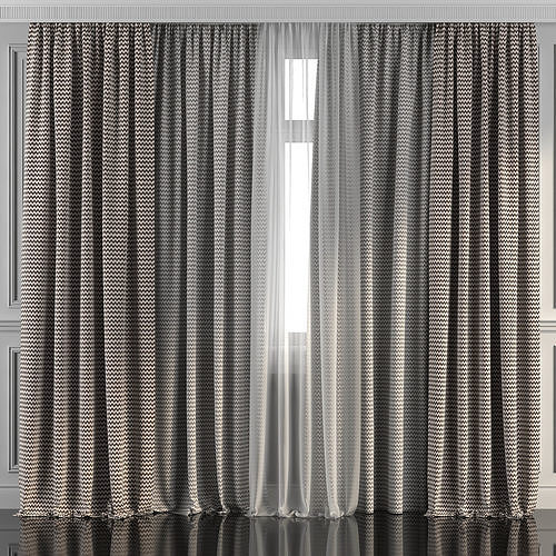 Curtain Set 273 3D model