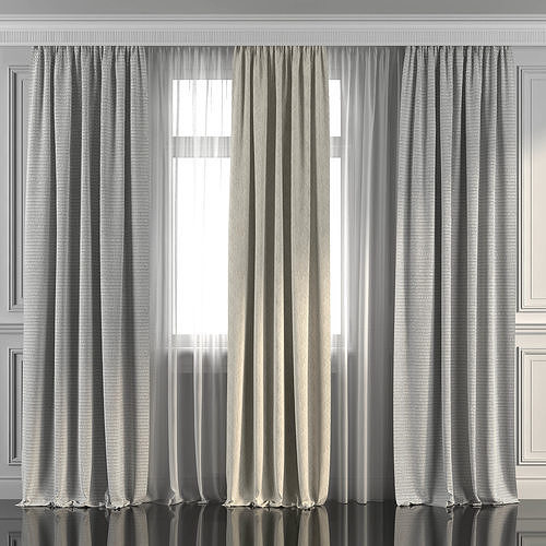 Curtain Set 274 3D model