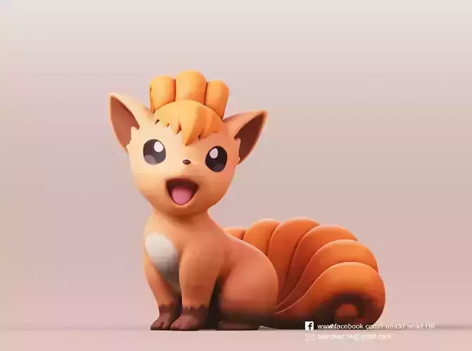Vulpix-Pokemon figurine of pokemon