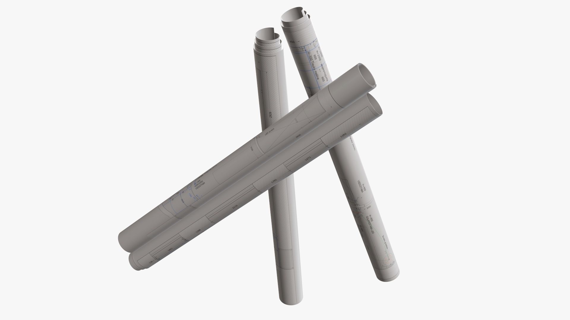 Paper rolls 01 3D model_5