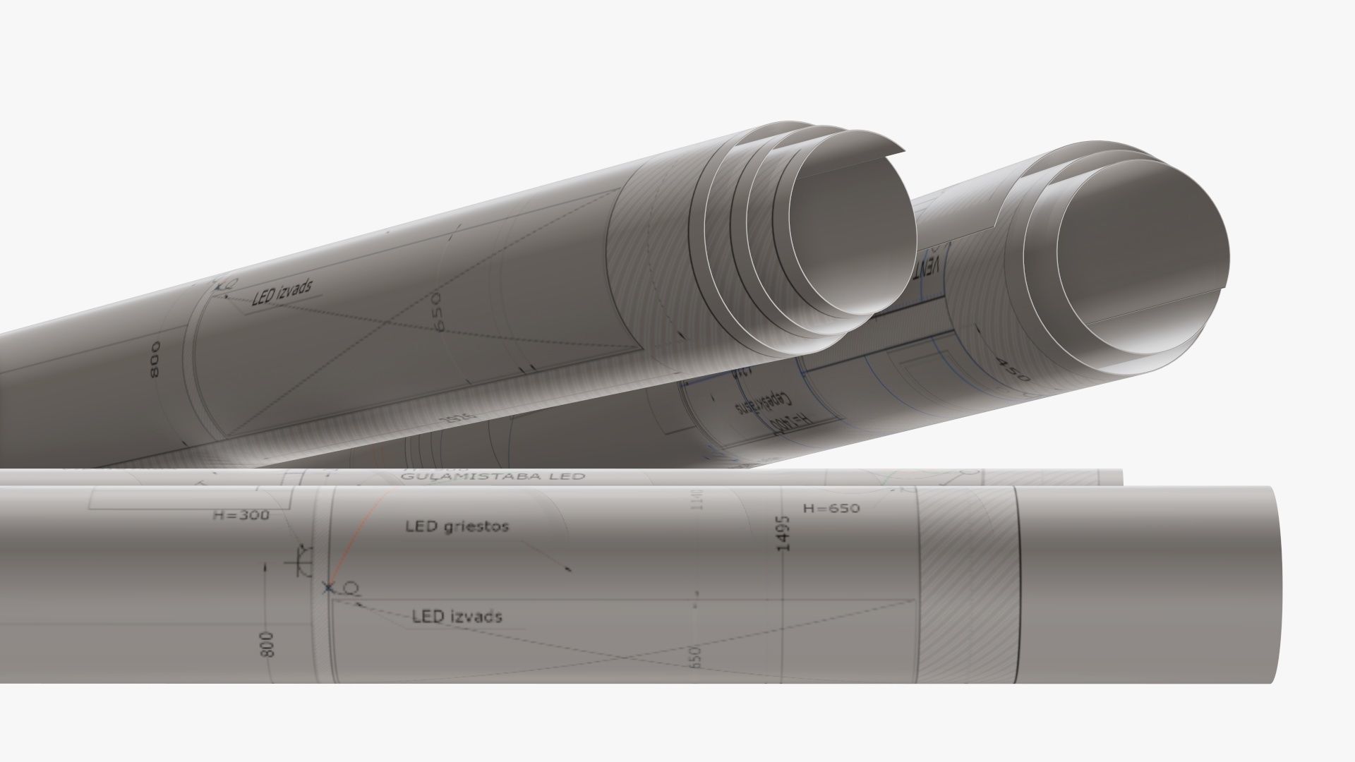 Paper rolls 01 3D model_3