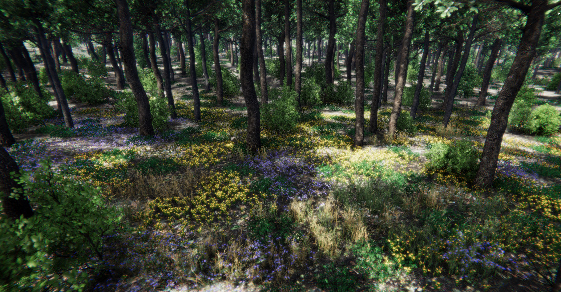 Oak Forest Environment Unity Update 1 2 Low-poly 3D model_34