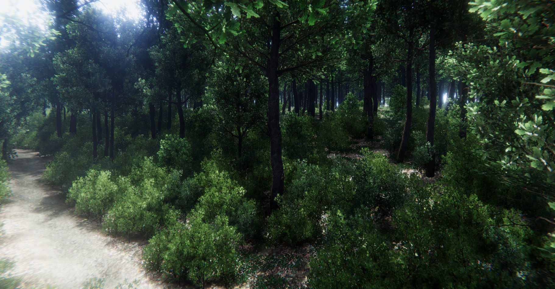 Oak Forest Environment Unity Update 1 2 Low-poly 3D model_35