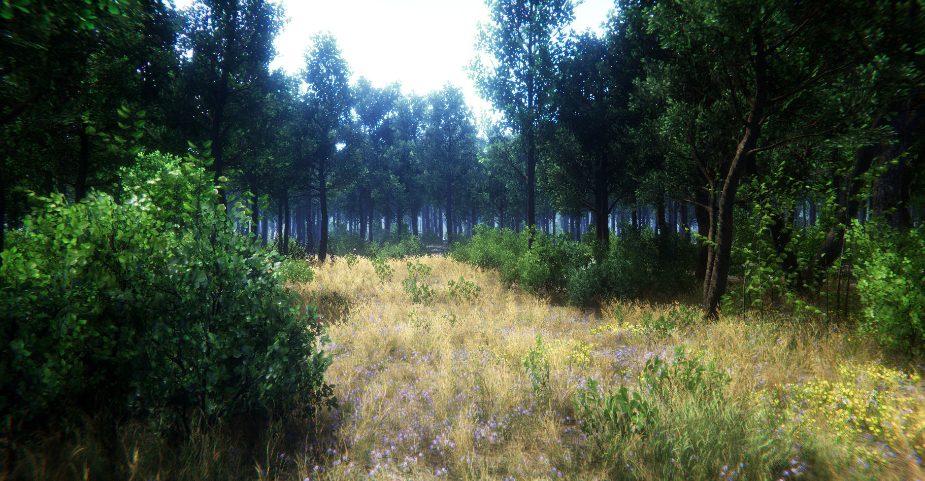 Oak Forest Environment Unity Update 1 2 Low-poly 3D model_29