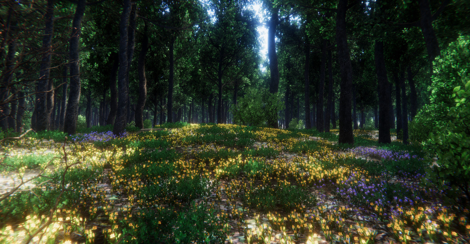 Oak Forest Environment Unity Update 1 2 Low-poly 3D model_16