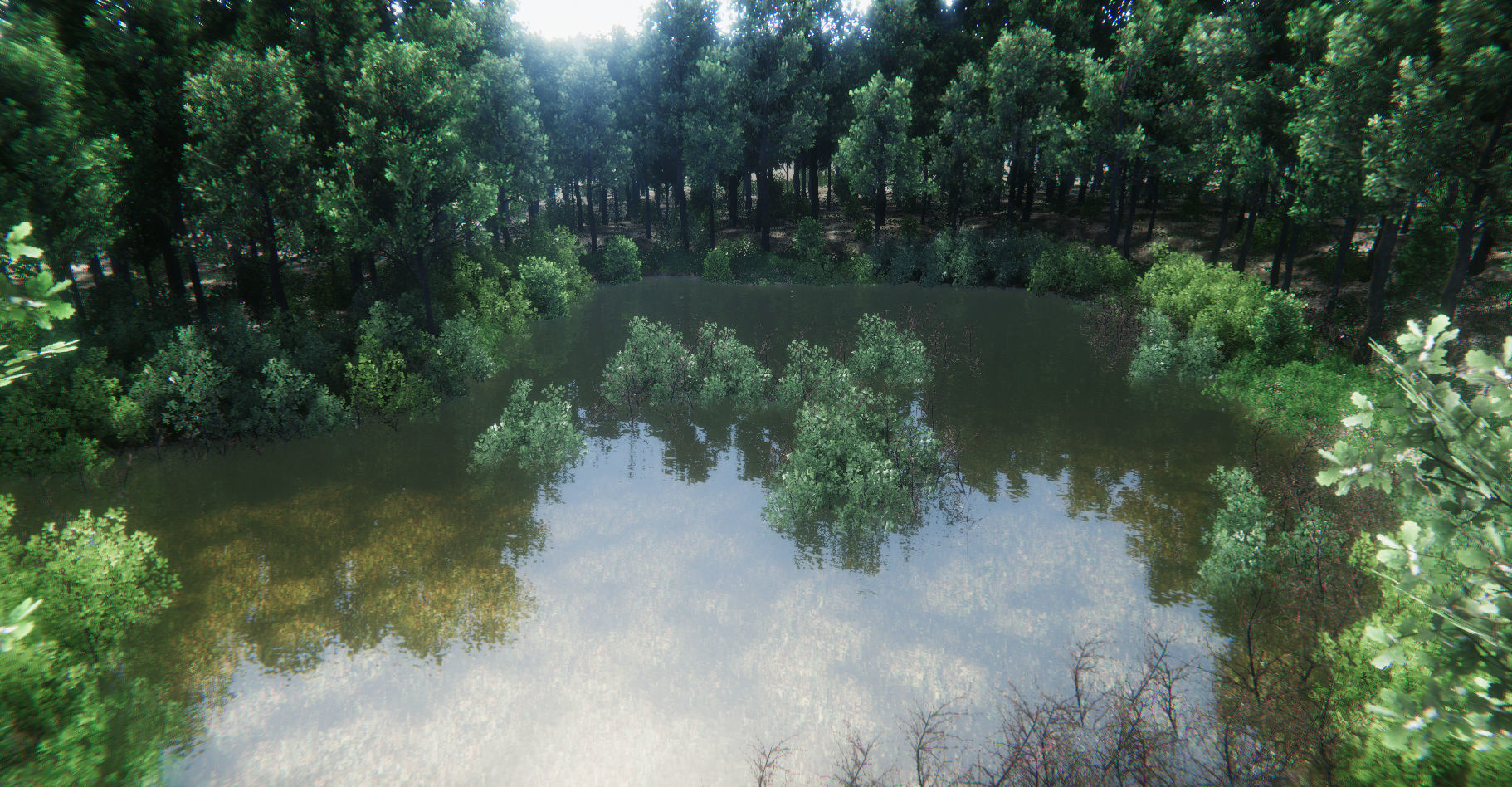 Oak Forest Environment Unity Update 1 2 Low-poly 3D model_30
