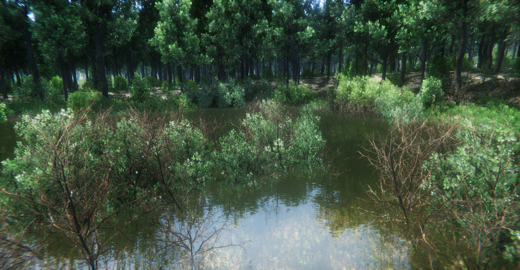 Oak Forest Environment Unity Update 1 2 Low-poly 3D model_27