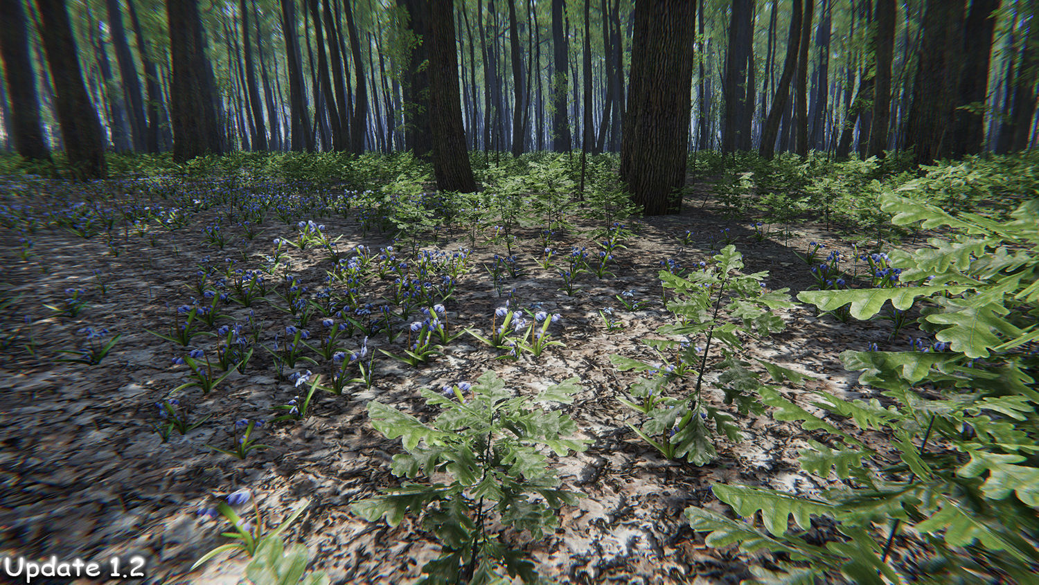 Oak Forest Environment Unity Update 1 2 Low-poly 3D model_3