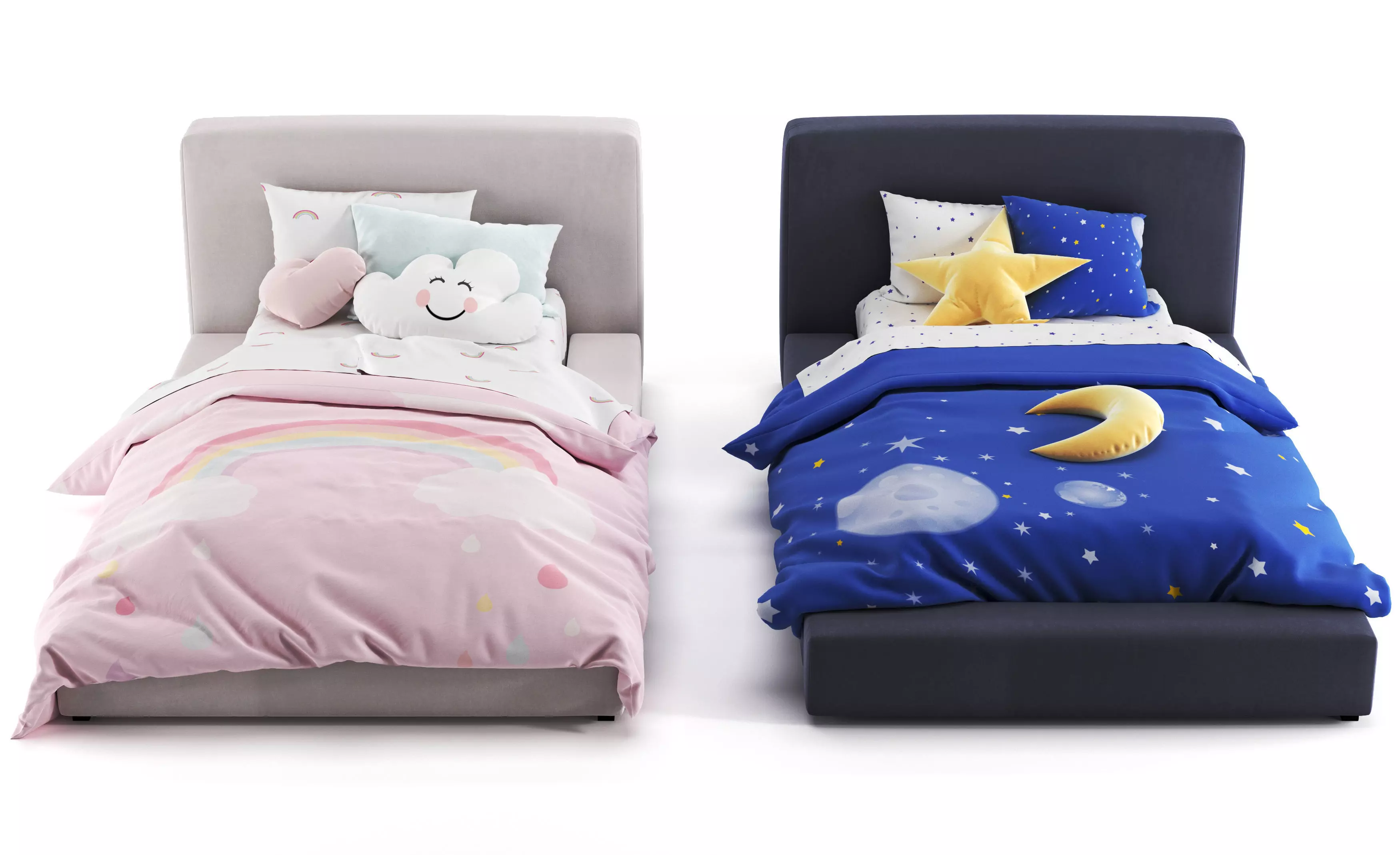 Alex Platform Bed 3D model_0