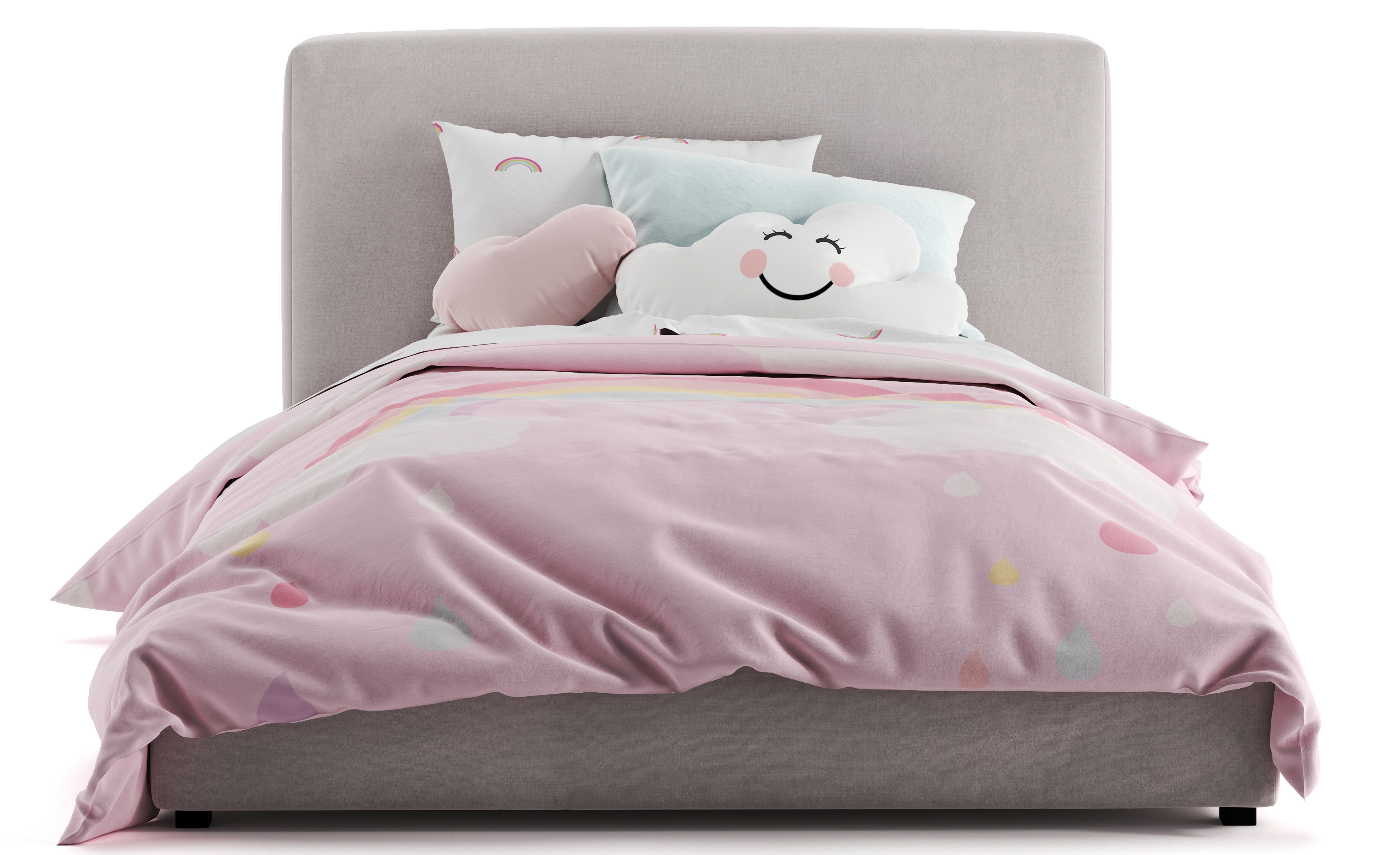 Alex Platform Bed 3D model_8