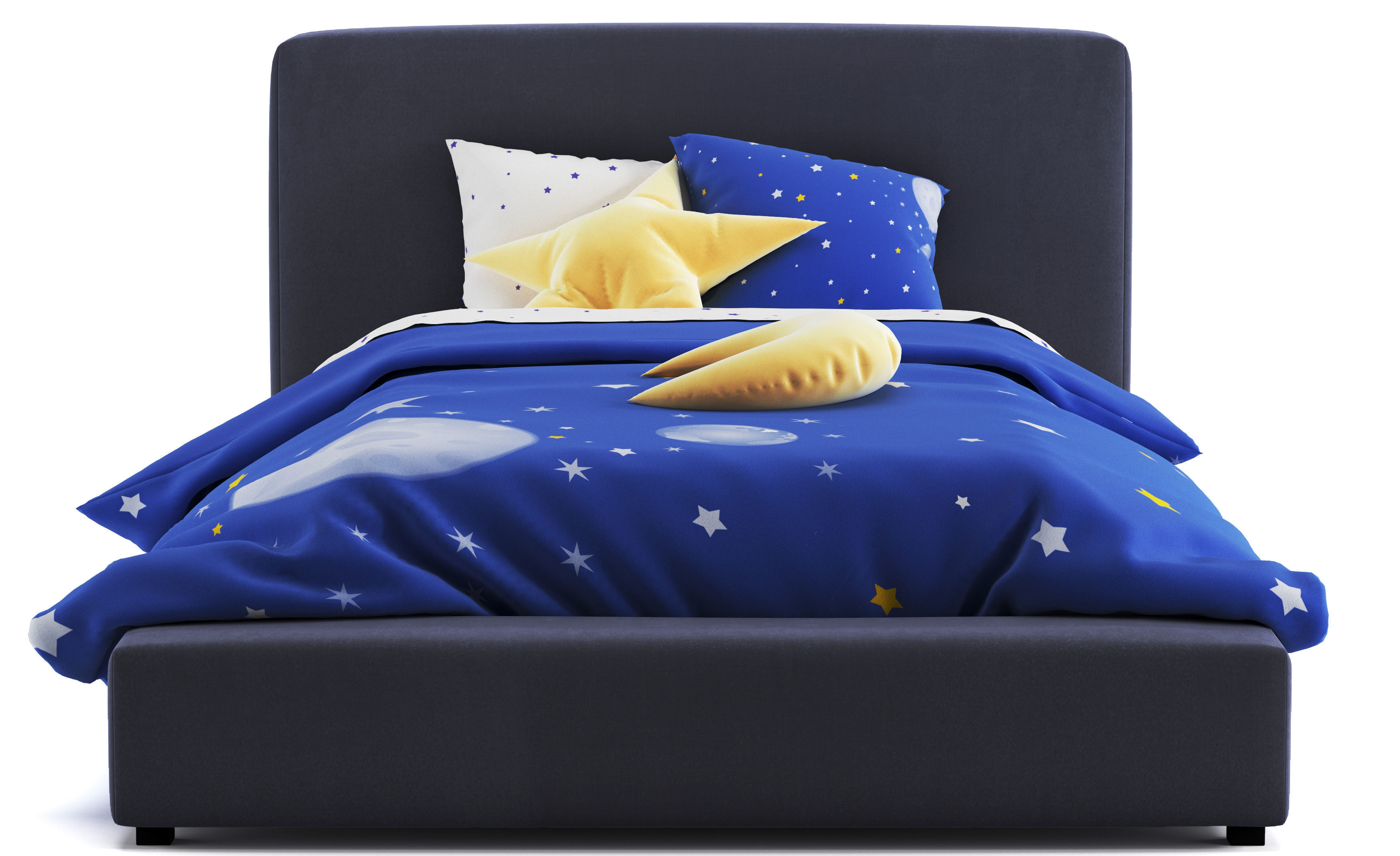 Alex Platform Bed 3D model_5