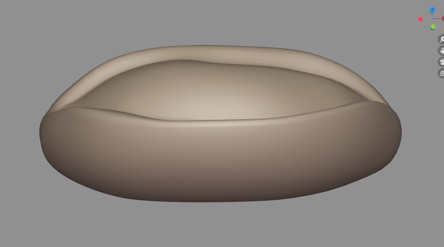 Small baguette bread cartoon 3D model_6