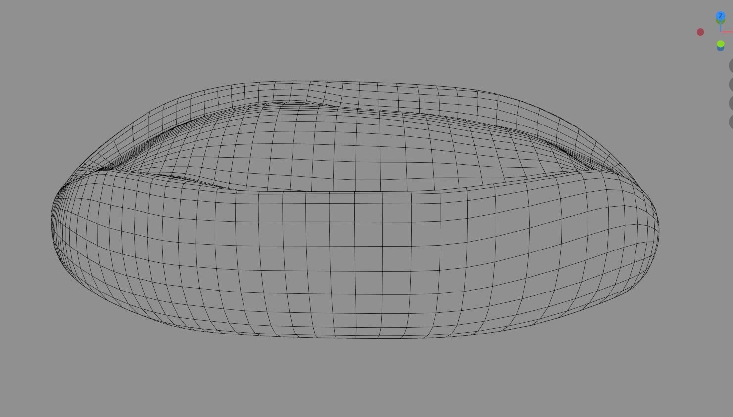 Small baguette bread cartoon 3D model_7