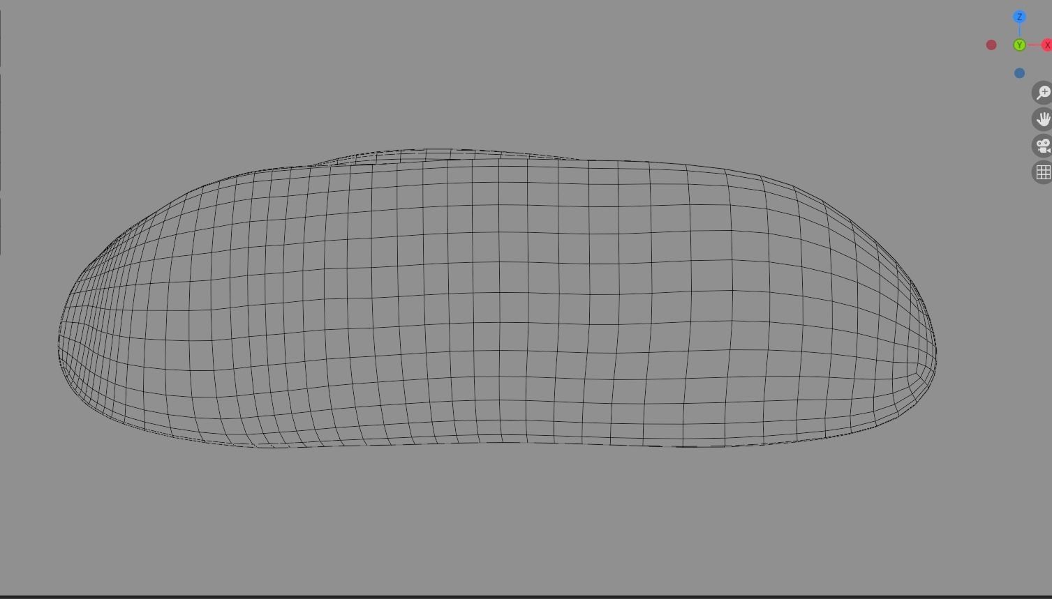 Small baguette bread cartoon 3D model_8