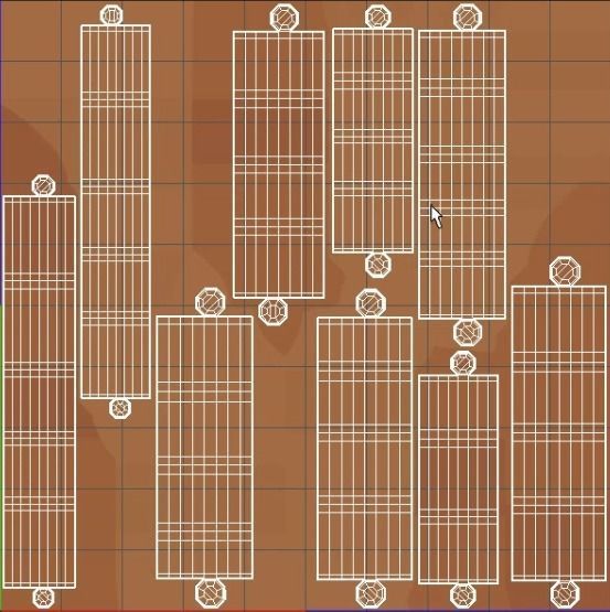 Bamboo fence 3D model_4