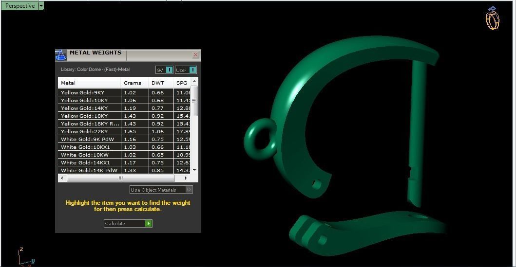 earring clasp 3D print model_6