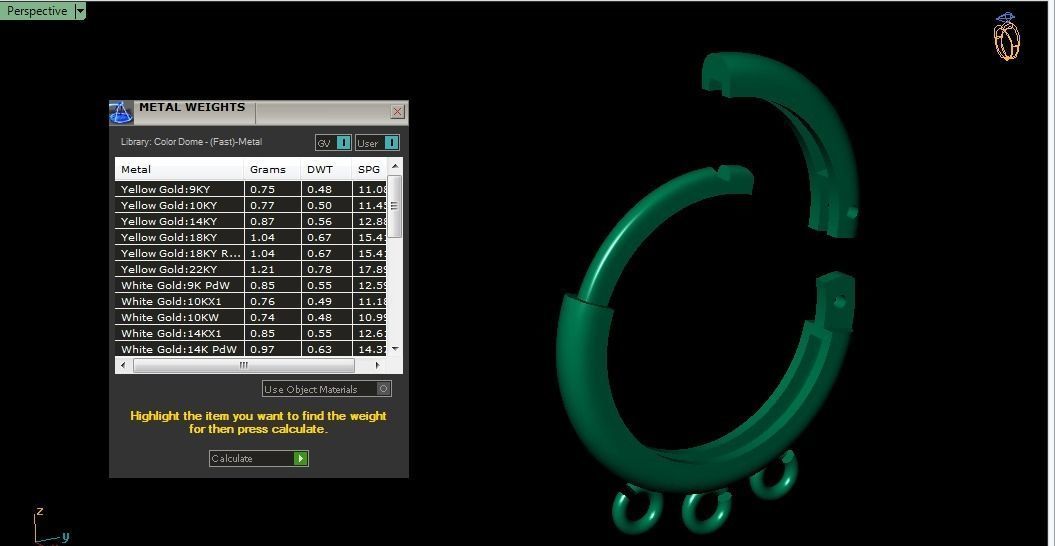 earring clasp 3D print model_8