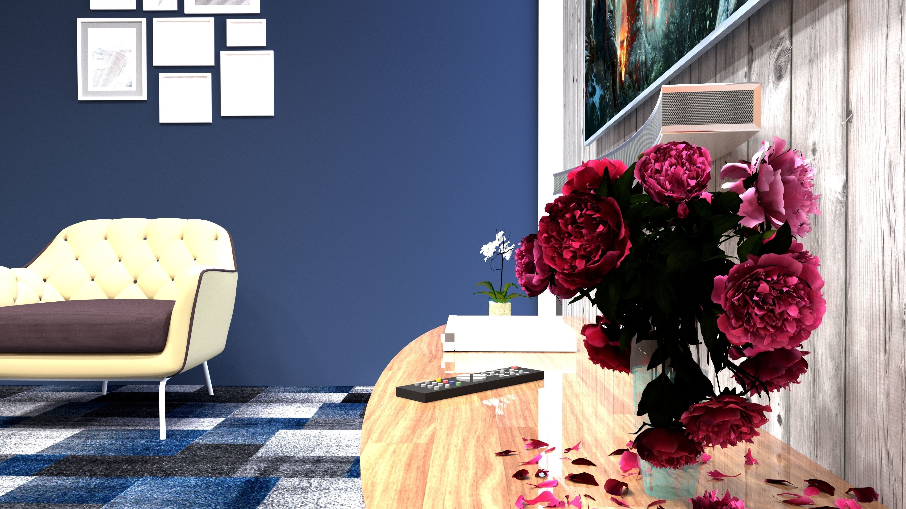 Modern VIP Waiting room  3D model_5