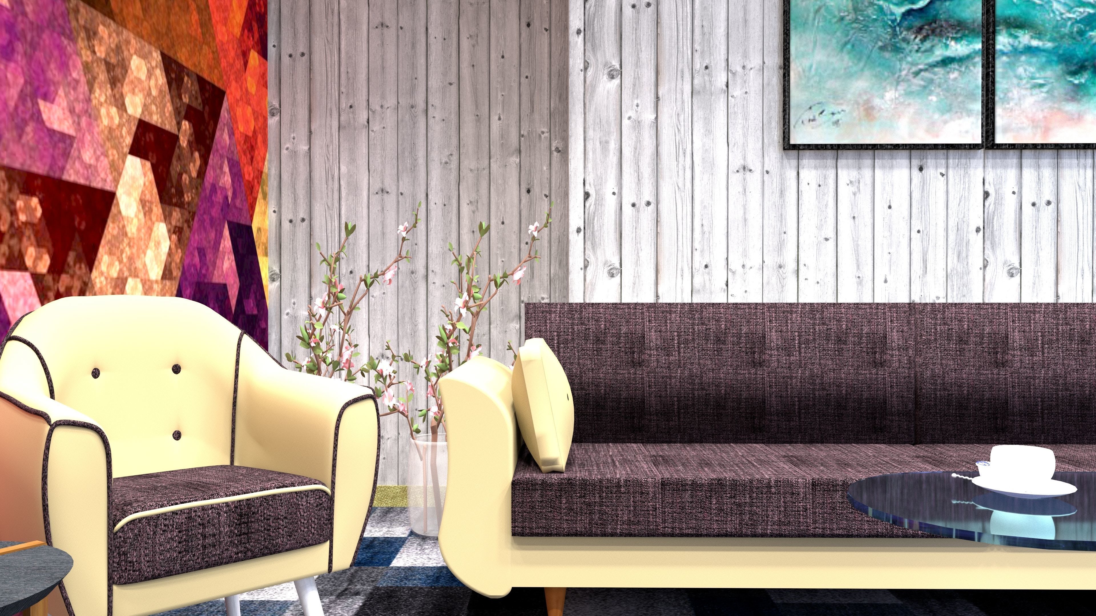 Modern VIP Waiting room  3D model_4