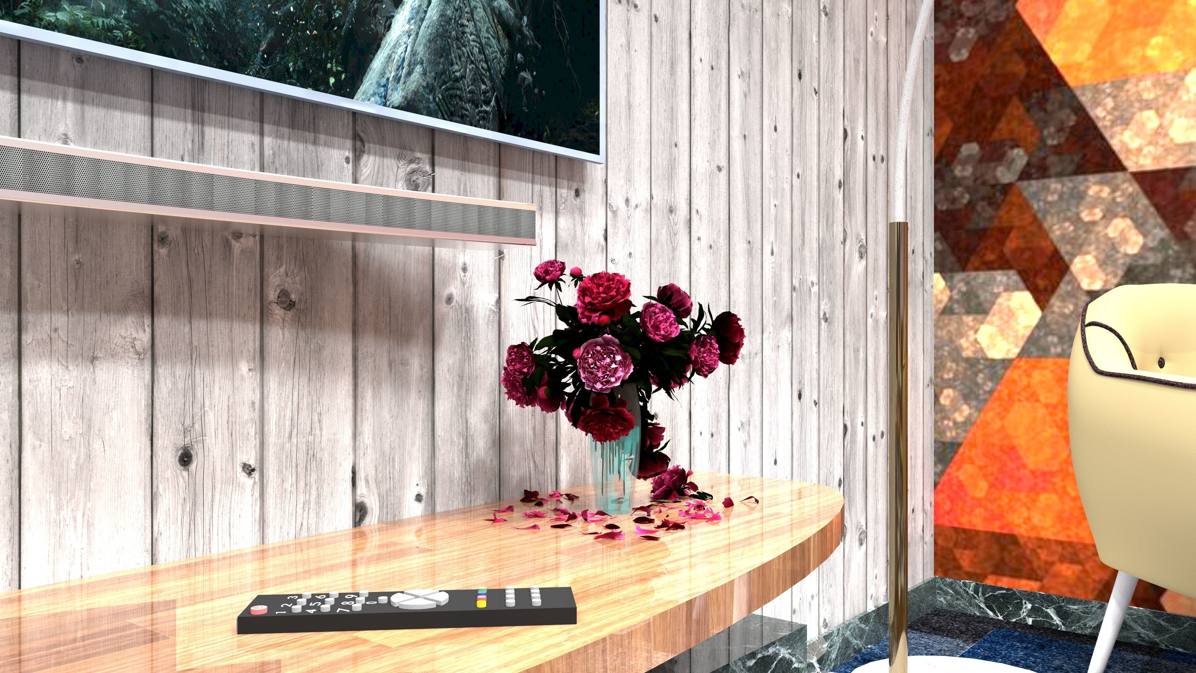 Modern VIP Waiting room  3D model_3