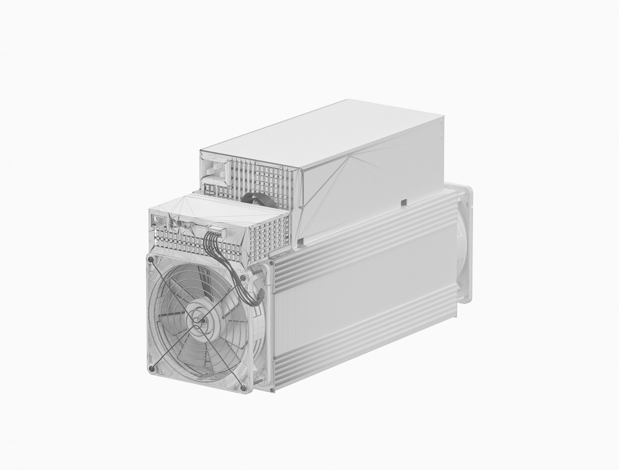 ASIC Miner M20S - no textures 3D model_2