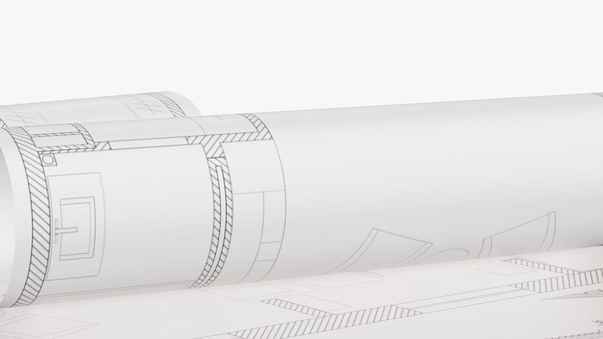 Paper scrolls and sheets 02 3D model_3