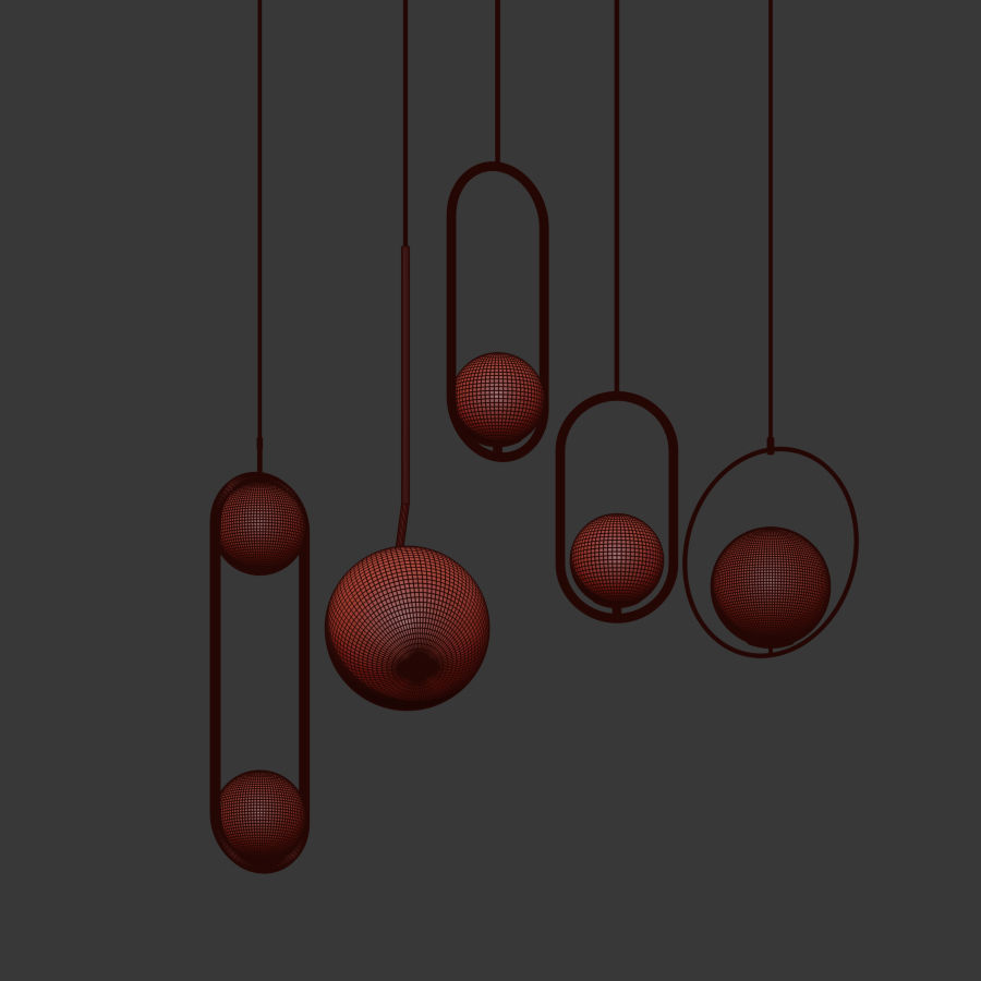 Ceiling Light Collection 3  3D model_4