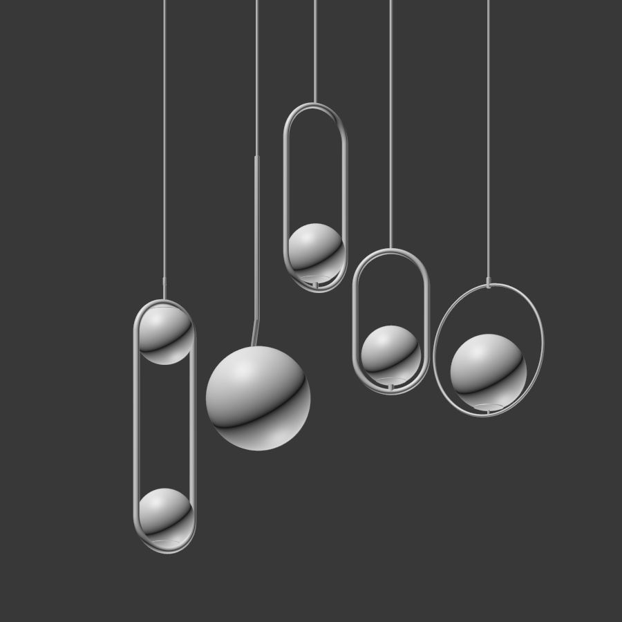 Ceiling Light Collection 3  3D model_3