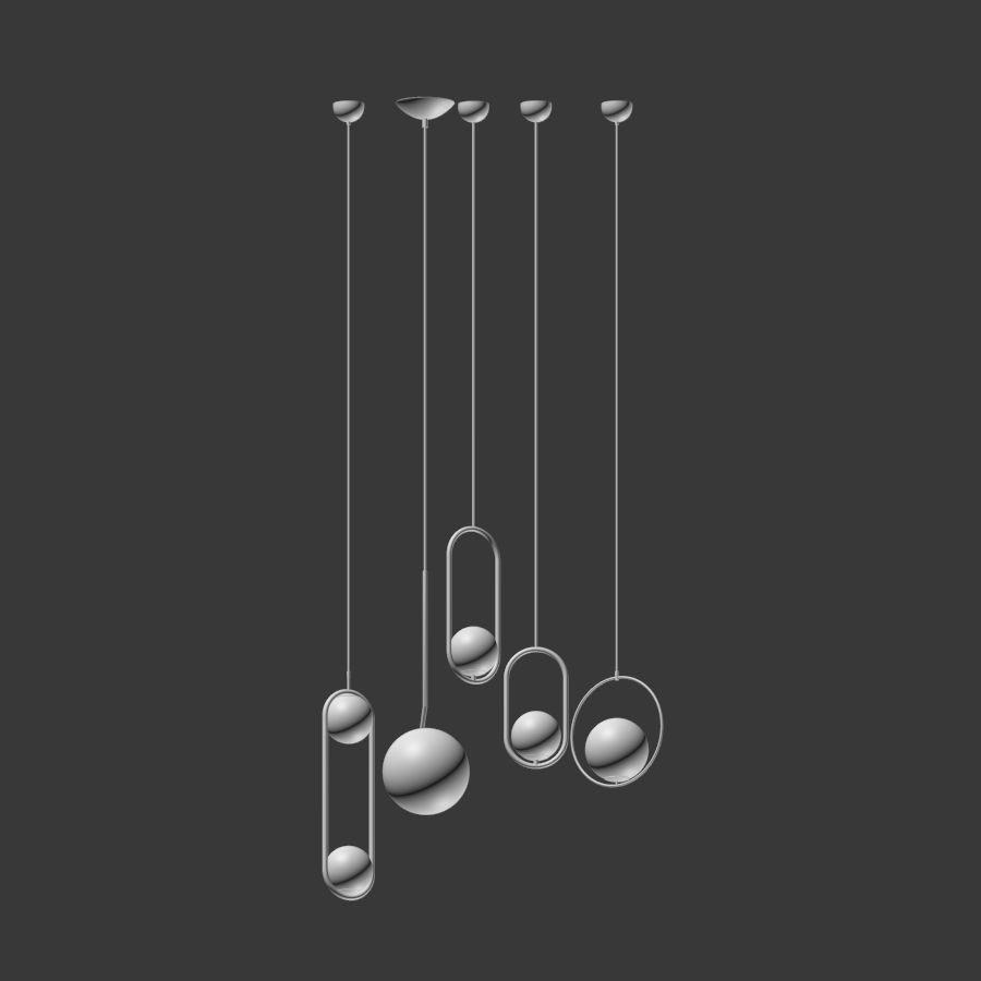 Ceiling Light Collection 3  3D model_2