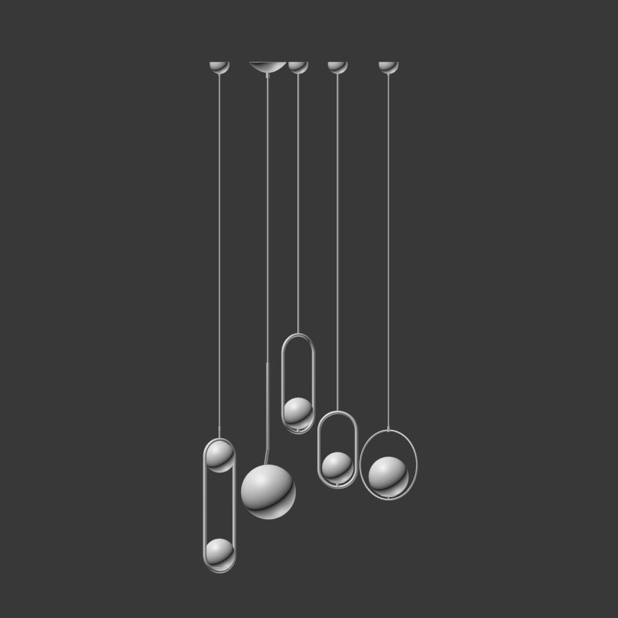 Ceiling Light Collection 3  3D model_1