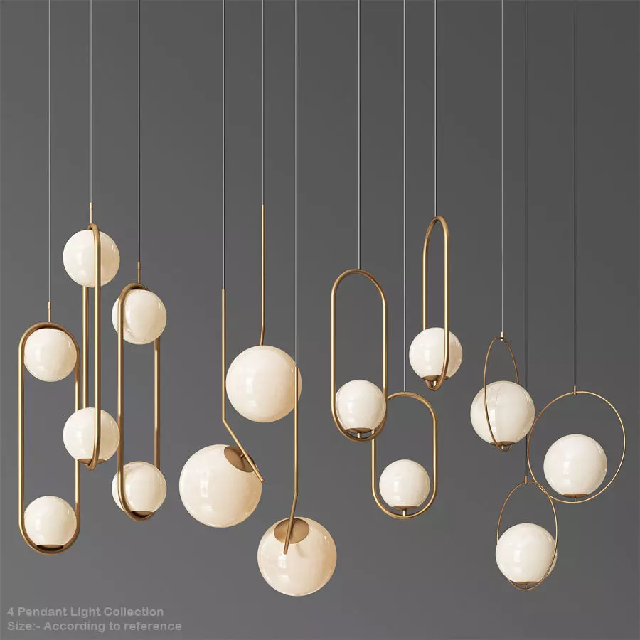 Ceiling Light Collection 3  3D model_0