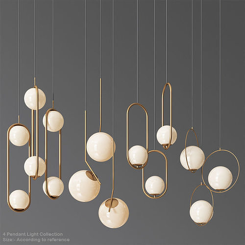 Ceiling Light Collection 3  3D model