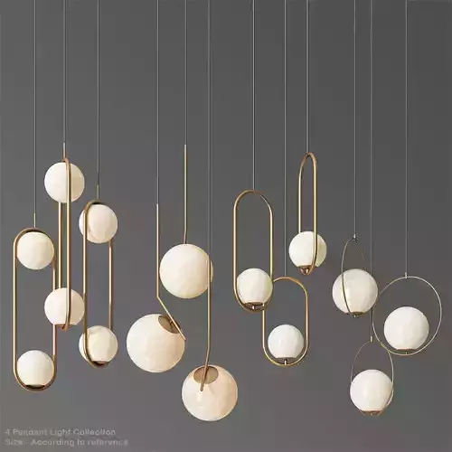 Ceiling Light Collection 3  3D model