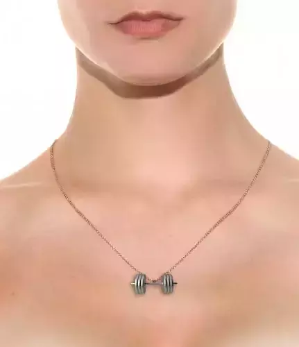 Necklace Dumbbells 3D print model