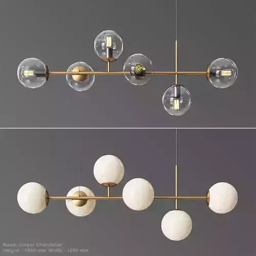 Raizer Linear Chandelier 3D model