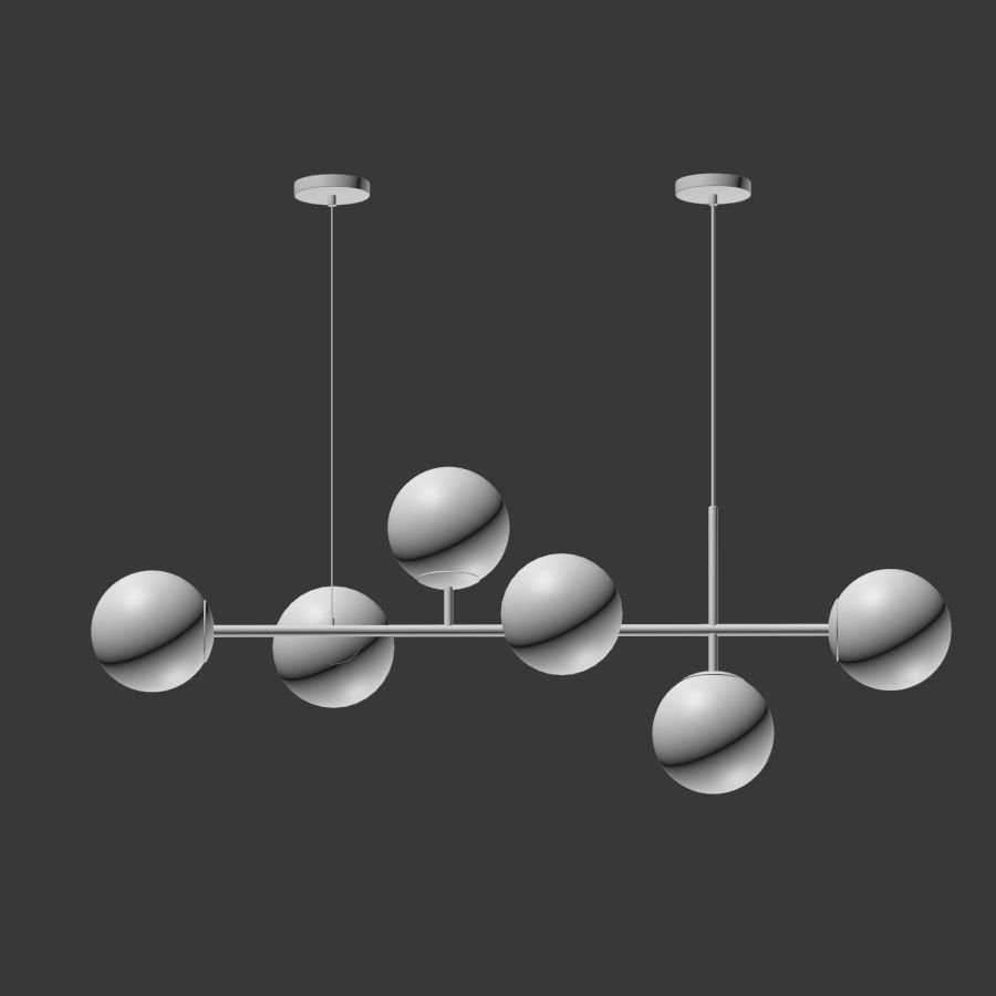 Raizer Linear Chandelier 3D model_3