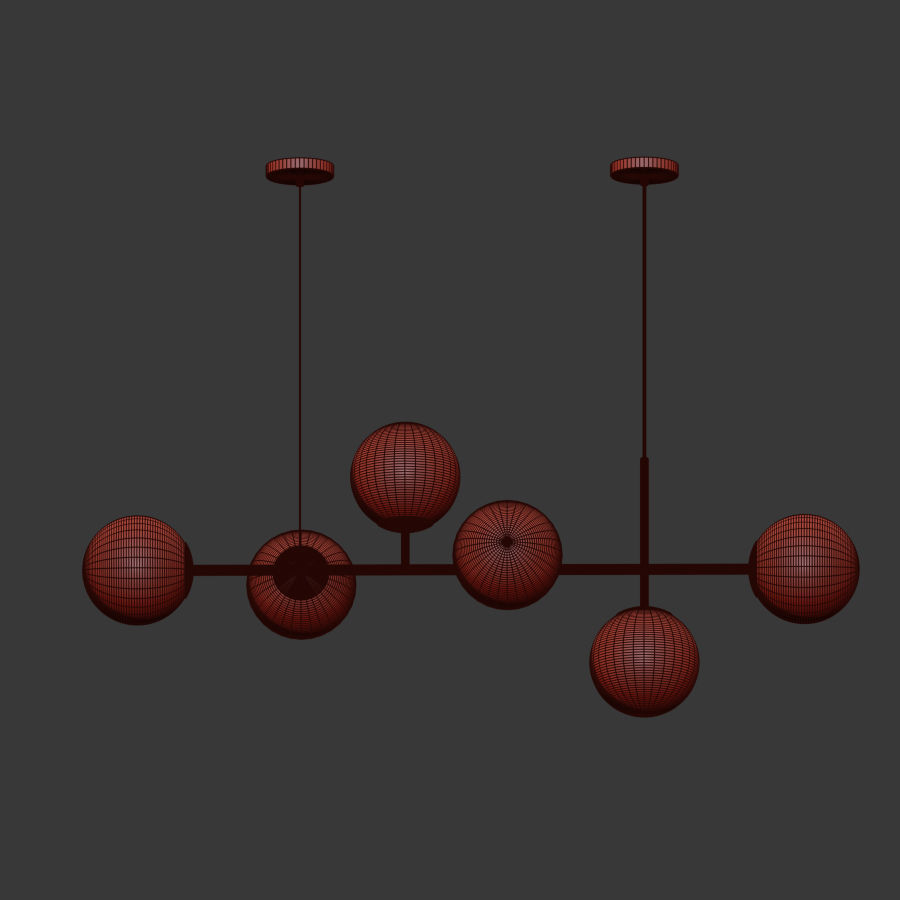 Raizer Linear Chandelier 3D model_4