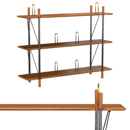 Brandywine Low Wide Shelf 3D model