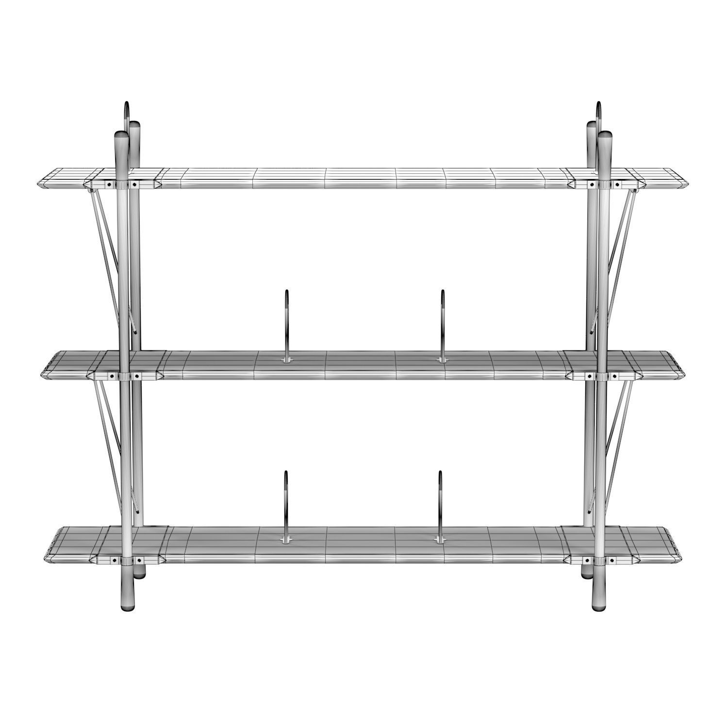 Brandywine Low Wide Shelf 3D model_4